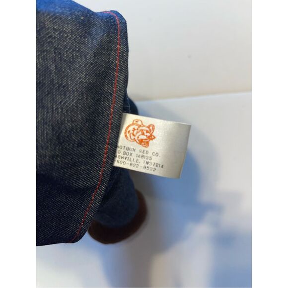 Shotgun Red Steve Hall Autographed Stuffed Animal Plush Hee Haw Denim Plaid Hat - Picture 5 of 6